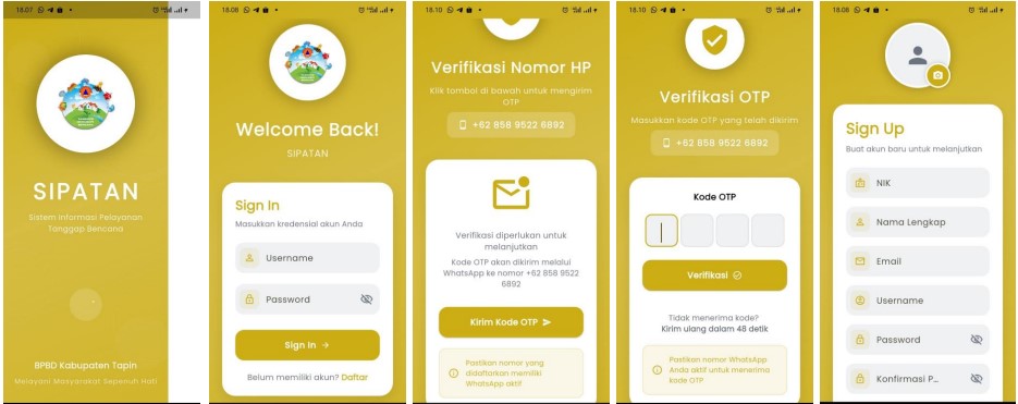 SIPATAN (Sistem Informasi Pelayanan Tanggap Bencana)