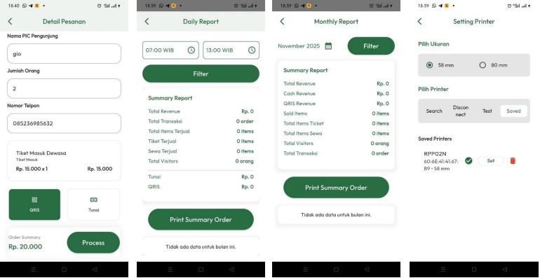 POS Ticket - Kedas Green Canyon